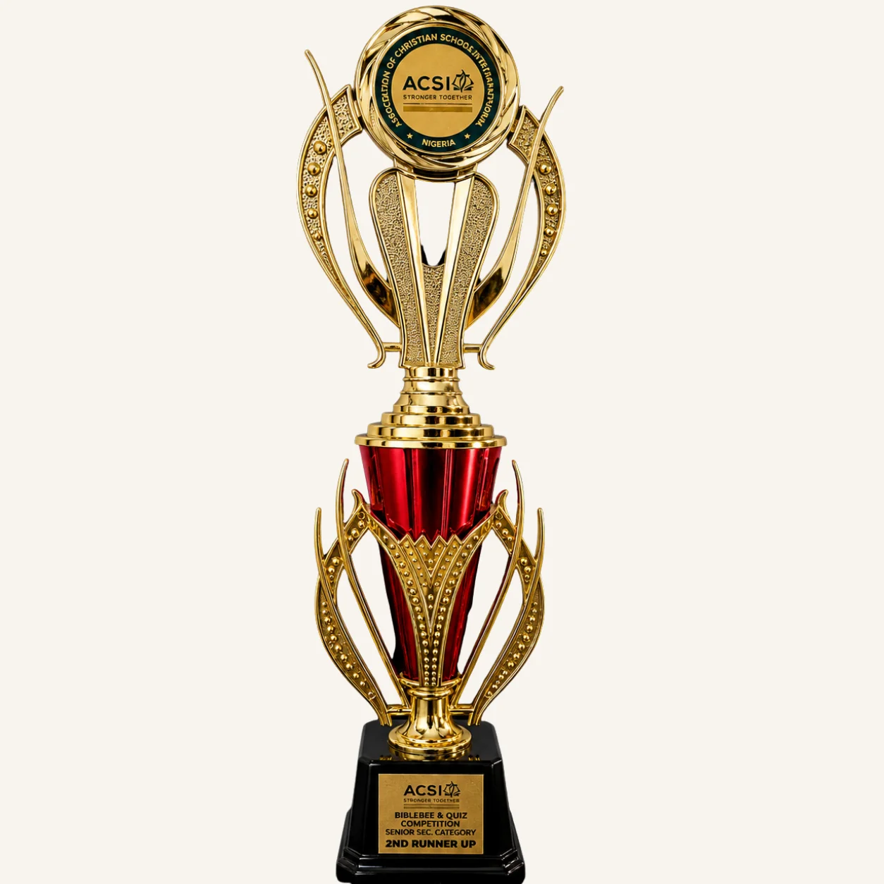 JCSS ACSI Bible Quiz 2nd runner up trophy