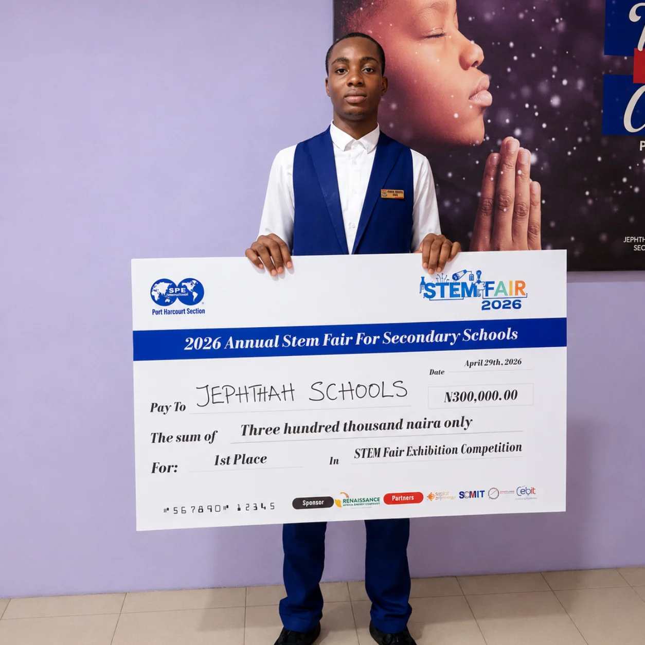 Jephthah Comprehensive Secondary School STEM Fair Winner prize